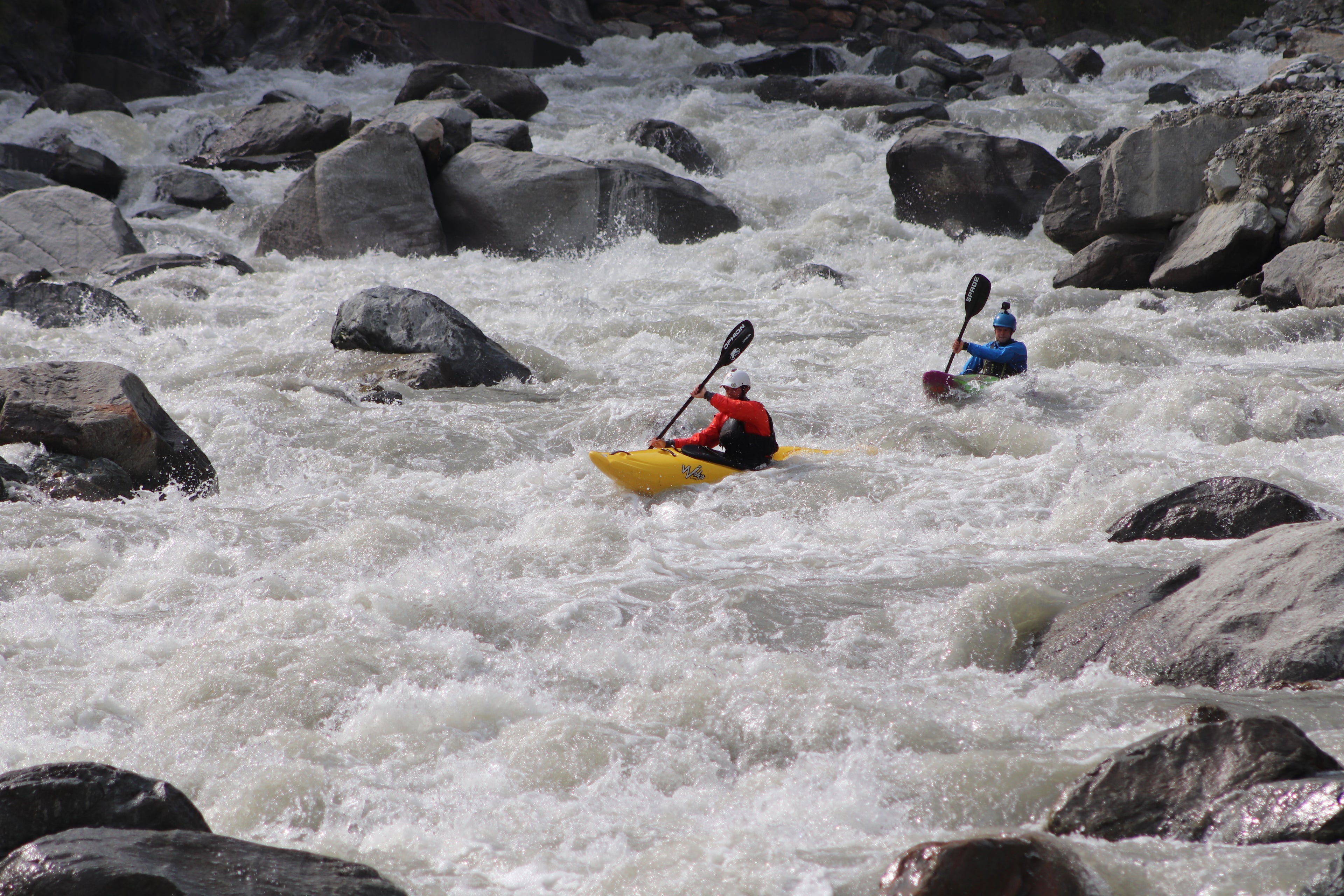 Alpine river running in Austria SPRING TIME